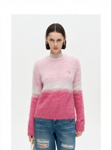 Alpaca Blend Gradual Change Womens Sweater