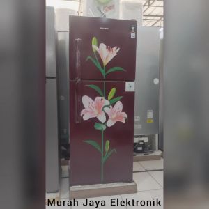 Kulkas Polytron 2 Pintu Metallic 210 liter PRB 217 PR/LB Garansi Resmi By TMJ