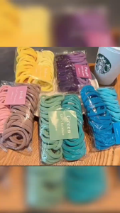 50Pcs/Bag Women Thicken Colorful Hair Bands/Girls Ponytail Holder Elastic Hair Ropes 036