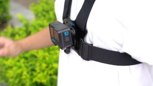 TELESIN Chest Strap Mount for GoPro DJI Osmo Insta360 Action Cameras Adjustable Body Harness for Cycling Skiing Riding POV Recording GP-CGP-T07