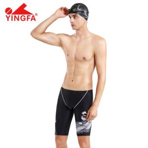 Yingfa Người Đàn Ông Của Đào Tạo Đầu Gối Quần bơi Cả Cạnh Tranh Thiếu Niên Chuyên Nghiệp Swimwears Toddler Nhanh Khô Quần bơi Cho Bé Trai