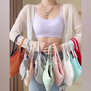 Glossy T-shirt Bra Women Push-Up Bras No Steel Ring Underwear Breathable Bra With Removable Pads Solid Color Lingerie M-XXL