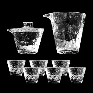 Japanese Glass Teacup Tea Set Household Kung Fu Tea Set High-Grade Tureen Office Thick and High Temperature Resistant Teapot