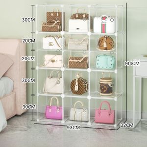 Modern Minimalist Home Storage Cabinet Display Case Multi-Functional Plastic Bag Rack Dustproof Entrance Package Placement