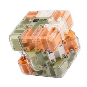 Large 3D Labyrinth Puzzle Maze Cube W/ Ball Track Durable Clear Design Brain Teaser Game Travel Friendly Stress Relief Toy Gift