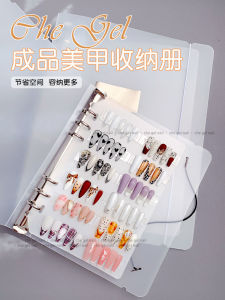 Matte Finish Nail Art Workbooks Storage Album Finished Nail Tips Storage Clip Display Board Matte Photo Album Nail Art Tools