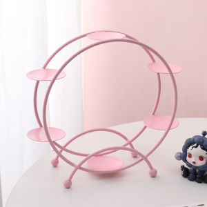 Blind Box Display Rack Storage Iron Hand-Made Pop Mart Display Box Ferris Wheel Doll Showcase Display Rack