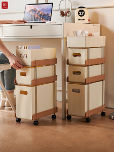 Multi-Layer Desk Organizer Cart Mobile Bookshelf