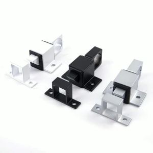 1 Chiếc Hợp Kim Nhôm Vuông Tự Đóng Chốt Cửa Tự Động Lò Xo Khóa Nảy Để Bảo Mật Cải Thiện Nhà Cửa