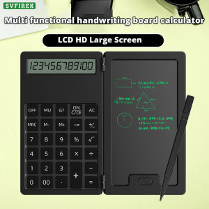 เครื่องคิดเลขอเนกประสงค์แบบพกพาเครื่องคำนวณขนาดเล็กพร้อมกระดานเขียนด้วยมือ LCD สำหรับสำนักงานธุรกิจ