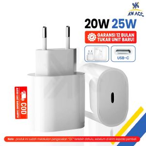 [KN ACC] KEPALA BATOK CHARGER 20W/25W FOR IPHONE 11 12 13 14 15 PRO MAX