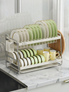 SHENGHUOXUANYAN | Stainless Multifunctional Drain Dish Rack