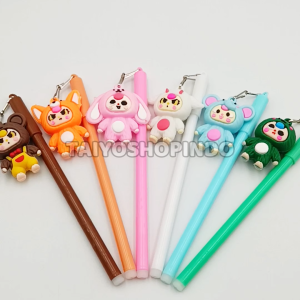 TAIYO Pulpen Gantungan Karakter Kuromi Baby Three Lucu Perlengkapan Sekolah Alat Tulis Stationery