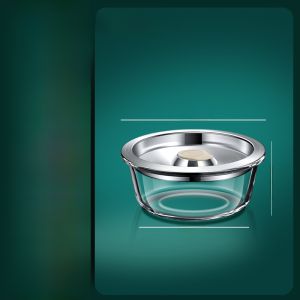 Food Grade Glass Bowl for Microwave Oven Heating Egg Custard Steamed Soup Potтерy Style round Shape Chinese Cuisine Steam Box