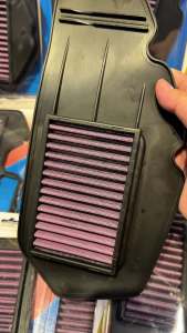 WASHABLE AIR FILTER FOR MOTORCYCLE / HIGH FLOW AIR FILTER MIO I 125 / SPORTY / SOULTY / SOUL / NMAX / AEROX / SNIPER135 / SNIPER150 / CLICK125 / CLICK150 / RS150 / GTR150 / BEAT / BEAT FI / WAVE125 / DASH110 / PCX150 / RAIDER / RAIDER150 FI