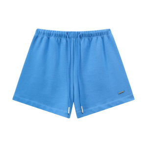JNXS | Quần Short Dệt Kim Có Dây Rút Cạp Cao Chất Liệu Dày