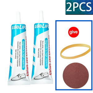 LOOLIFL | 60ML Shoe Glue for Sole Repair Clear Flexible Strong Adhesive Waterproof For Boots Leather Rubber Sole Fixing Home Outdoor Tool
