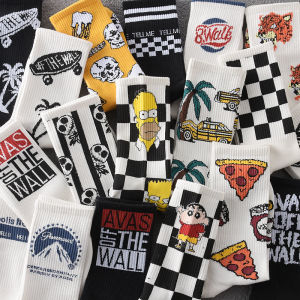 Trendy Mid-Calf Basketball Socks for Men And Women Autumn Style Korean Version Versatile Sports Socks Long Tube Ankle Socks