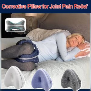 Knee Pillow for Side Sleepers Corrective Pillow for Joint Pain Relief Leg Positioner Pillows Memory Foam Leg Pillows for Sleeping