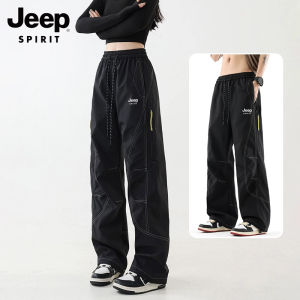 Jeep new plush thick loose straight tube outdoor sports mountaineering workwear womens emergency pants