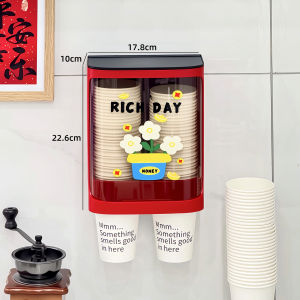 Wall-mounted Dustproof Paper Cup Holder Easy Installation