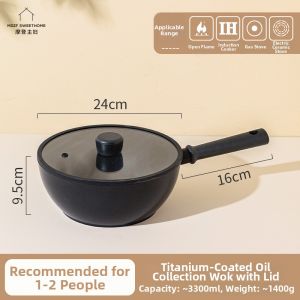 MODERN SWEETHOME | Oil Gathering Non-stick Frying Pan