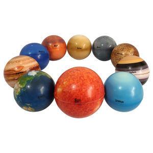 Set of 10 Planets and Planets Solar System Energy Balls 6.3cm for Kids Early Learning Toys