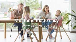 【 18-29.12 SALE 30%】Ghế ăn dặm cao cấp ghế tập ngồi hỗ trợ lưng hông cho bé từ 6 tháng tích hợp khay ăn và dây đai an toàn - Stokke Clikk (nhiều màu)