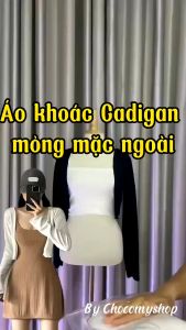 Áo Khoác Cardigan Thun Gân Cho Nữ Phong Cách Ulzzang G2 Phù Hợp Đi Đà Lạt Di Biển Labibi