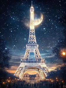 Kayou | 500/1000/1200/2000 PCS Jigsaw Puzzles Paris Eiffel Tower Street View Games for Gameroom Bedroom Home Decor