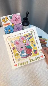 Childrens DIY Diamond Painting Kit - Cartoon Themed Educational Diamond Sticker Material Pack Fun and Creative Toy for Kindergarten Girls - Mainan Kanak Budak Perempuan Lelaki - 儿童diy钻石画套装卡通益智钻石贴材料包幼儿园女孩趣味儿童玩具