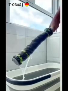 T-ORAS Spin Magic Tornado Self Wringing Mop 360 Degree Hand-Free Wash Floor Mop Handle Efficient Household Cleaning Tool