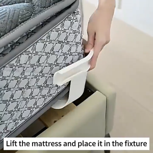 monqiqi ที่ยึดผ้าปูที่นอน 4 ชิ้น พร้อมแถบล็อค ผ้าปูที่นอนไม่เคลื่อนย้าย ตัวยึดผ้าปูที่นอนหนัก สายรัดที่ยึดผ้าปูที่นอน กันลื่น ติดตั้งง่าย คลิปยึดที่แน่นและแน่น ที่หนีบผ้าปูที่นอน