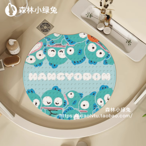 Thảm Phòng Tắm PVC Chống Trượt Hình Quái Vật Nước Thảm Phòng Tắm Chống Trượt Cho Trẻ Em Thảm Treo Tường Chống Trượt