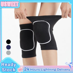 1 Pair Thickened Sponge Kneepad Sports Yoga Fitness Running Ventilation Comfortable Thickened Sponge Knees Brace Support Knee Protection Anti-Collision Protection (Black/Blue/Grey)