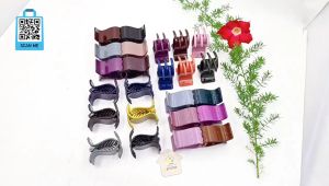 Kẹp tóc nữ hàn quốc cute phụ kiện bé gái kẹp càng cua 5 răng gắp tóc nhựa vuông bóng nhiều màu loại 1 Hàn Quốc cao cấp - thương hiệu Vợ Chồng Tôi