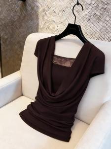 NUMEN BUTTON | Elegant Unique Fashionable T-shirt Summer