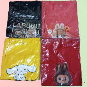 Kaos Random Anak Murah Cewek Cowok Motif Berbagai Macam Variasi Kaos Anak Lengan Pendek 2-12 Tahun