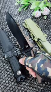 มีดพก รุ่น GB-BK/BR/GN มีดทำอาหารอเนกประสงค์ พร้อมปลอก  อุปกรณ์ของใช้ในครัว