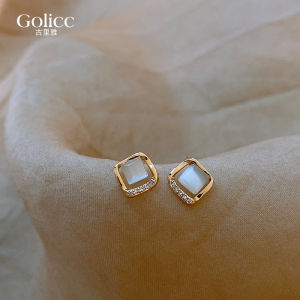 925 Sterling Silver Earrings Square Design Womens Fashion Jewelry Lightweight Luxury Feelings Trendy Style Ear Jewelry