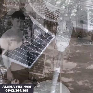 [BH 1 năm] Quạt sạc tích điện năng lượng mặt trời SolarFan sử dụng liên tục 8-10 tiếng tiện dụng khi mất điện