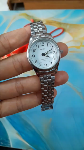 Đồng hồ nữ TELVA kim dạ quang dây thép không gỉ second hand si nhật- đã qua sử dụng