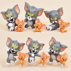 Cat and Mouse Blind Box I Love Cheese Talking Tom Cat Doll Jerry Mouse Hand-Made Car Decoration Doll Desktop Gift