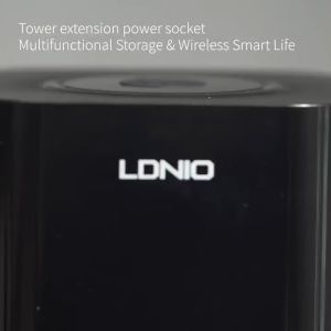 LDNIO SKW6457 Pd 30W QC Wireless Charge 15W Power Socket 2500W 4 Usb Ports Smart Power Strip Tower