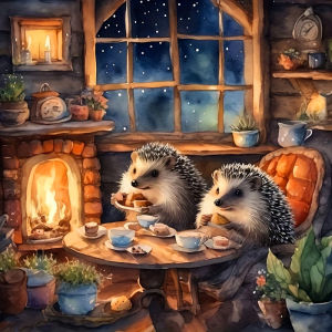 Huacan 5D DIY Diamond Painting Hedgehog Landscape Diamond Mosaic Anima New Collection Decorative Paintings