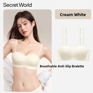 Secret World | Anti-Slip Drop-Resistant Small-Bust Gathering Seamless Beautiful Back Bra
