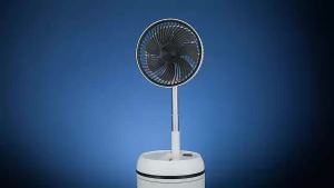 Quạt Điện Để Bàn Dọc Có Thể Gập Lại Với Điều Khiển Từ Xa Xoay Hẹn Giờ Màu Đen Dùng Cho Nhà Phòng Ngủ Ngoài Trời Cắm Trại