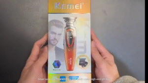 Kemei KM-1741 Electric Hair Clipper 8000RPM Cordless Hair Trimmer 1400mAh Battery LCD Display Rechargeable Professional Barber Clipper for Men
