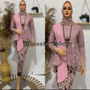 Kebaya Modern / Kebaya Kekinian / Setelan Kebaya Aurora Selendang / Kebaya