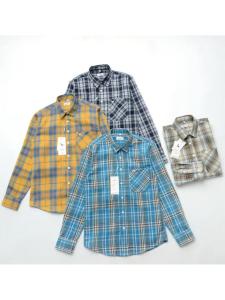 Áo Sơ Mi Nam Cotton Nguyên Chất Mùa Xuân Thu Mới Áo Sơ Mi Dài Tay Rộng Rãi Họa Tiết Kẻ Caro Ren Áo Sơ Mi Thường Ngày